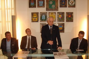 da sinistra Gianni Briante, Gianluca Agati, Nicola BObno e Michele Mangiafico 12.12.2011