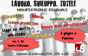 volantino manifestazione 6 giugno