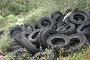 12a - Discarica abusiva di copertoni nei pressi di Cava Martorina