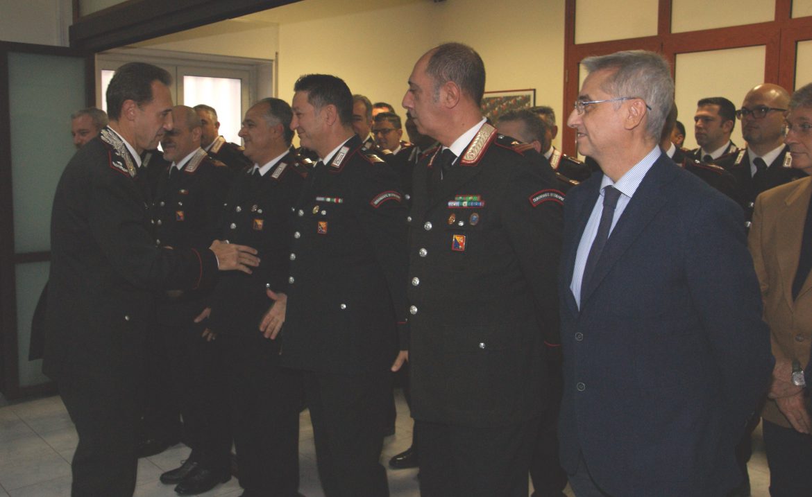 SIRACUSA -IL  COMANDANTE DELLA LEGIONE CARABINIERI SICILIA, GENERALE DI BRIGATA RICCARDO GALLETTA, IN VISITA AL COMANDO PROVINCIALE.