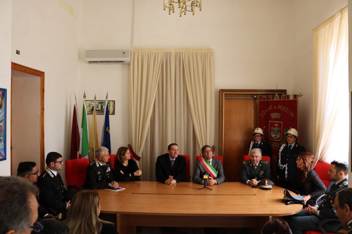 Il Prefetto di Siracusa dott. Giuseppe Castaldo, in visita istituzionale a Rosolini