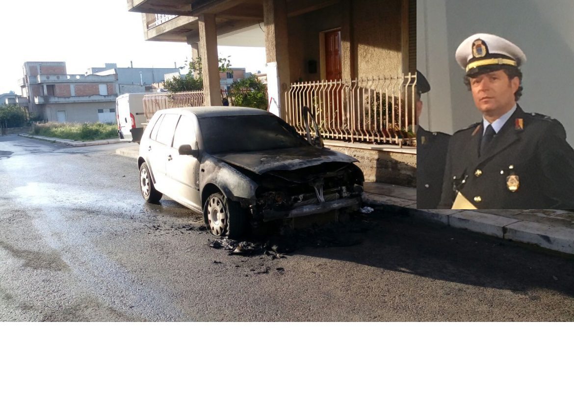 Rosolini -Bruciata l’auto anche al vice comandante dei vigili urbani Salvatore Latino