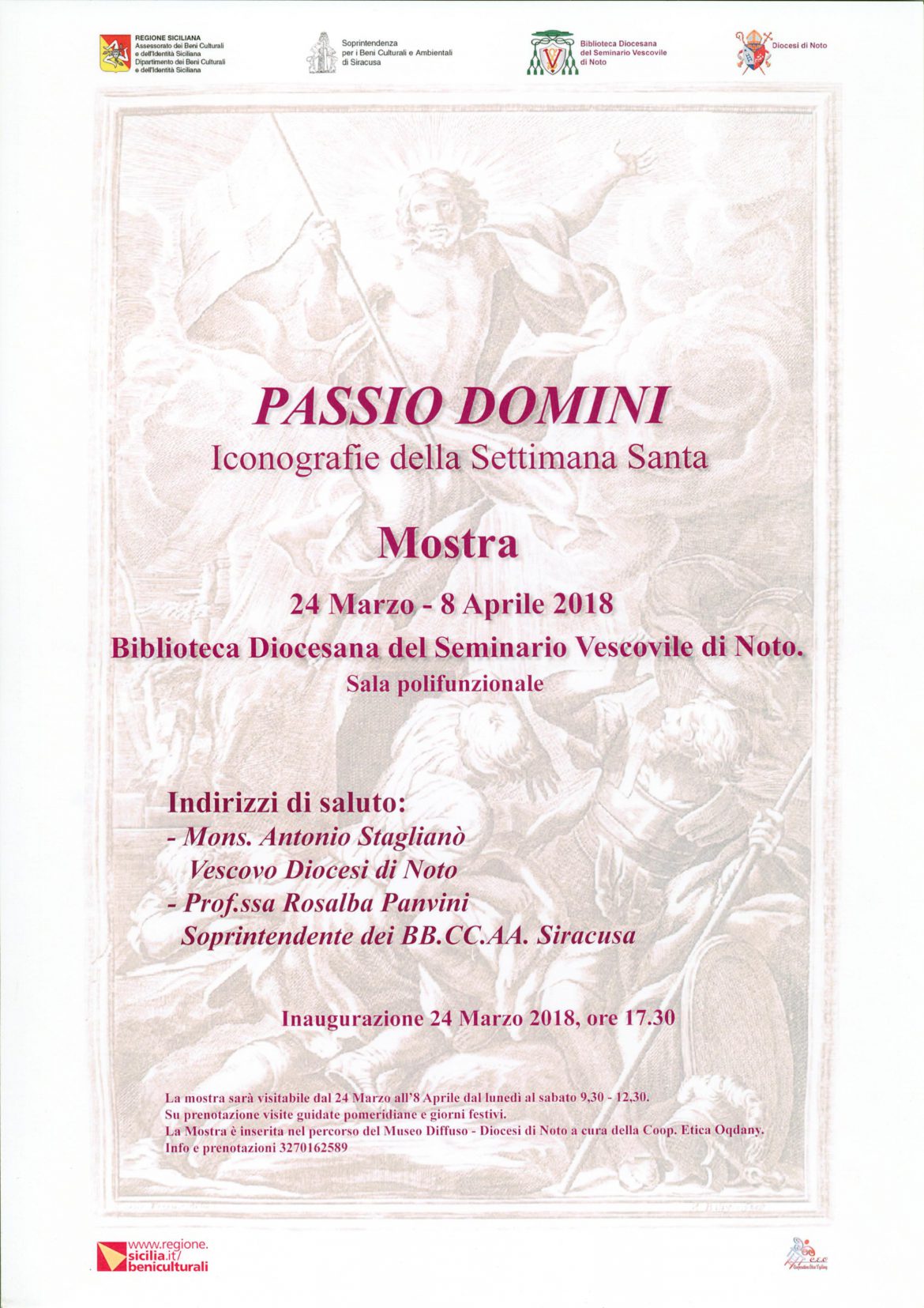 NOTO – Inaugurazione Mostra “Passio Domini”
