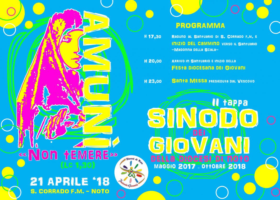 SECONDA TAPPA DELLA DIOCESI DI NOTO SUL SINODO DEI GIOVANI: AMUNÌ “NON TEMERE”