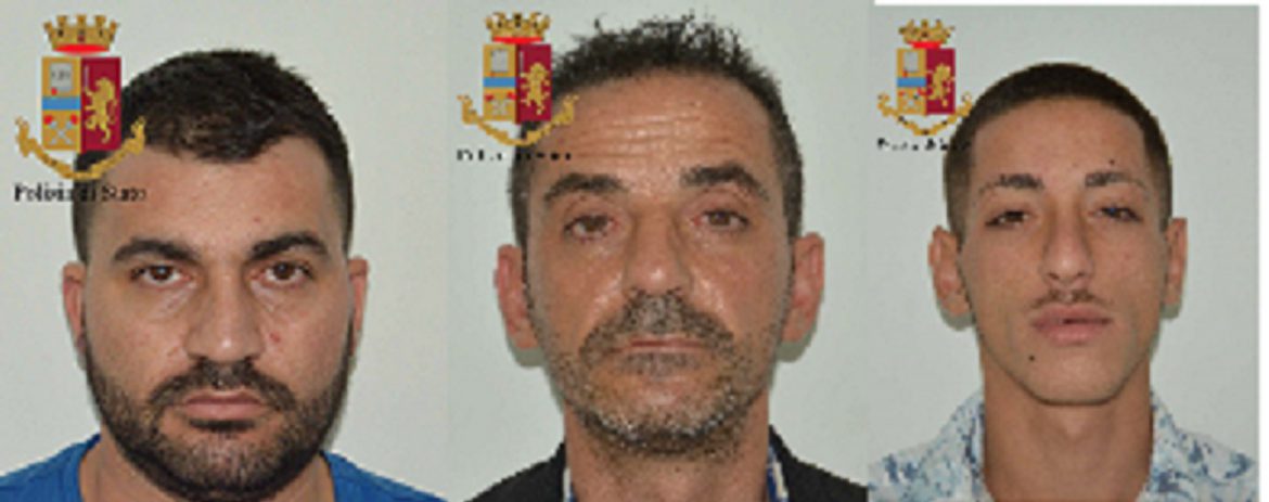 VITTORIA – La Polizia di Stato arresta 3 uomini per detenzione di cocaina, marijuana, armi e munizioni.