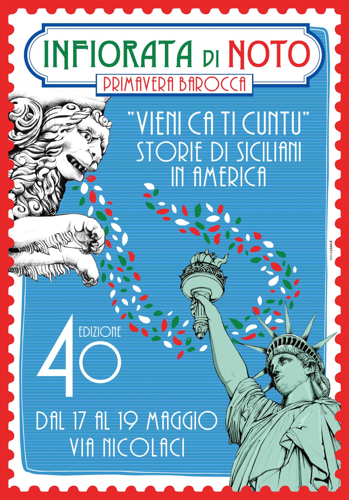 Infiorata di Noto, ideato da Sava & Sava il manifesto ufficiale della 40a edizione