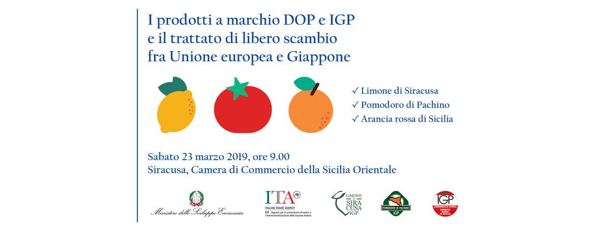 Arriverà giovedì 21 marzo, da Tokio una delegazione giapponese per scoprire i territori dove nascono i limoni di Siracusa IGP, le arance rosse siciliane IGP e i pomodori di Pachino IGP.