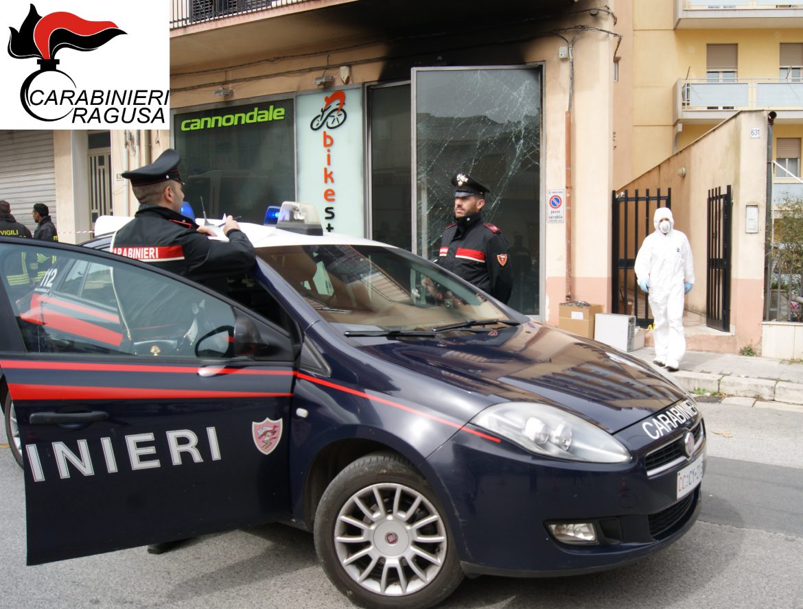 RAGUSA: indagato il proprietario del “Bike store” per l’incendio al suo negozio.