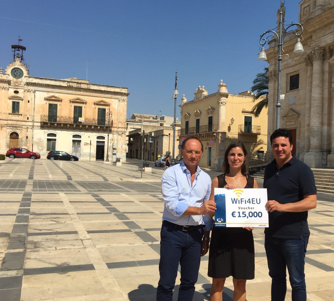 Rosolini – Wifi gratis con i fondi UE: il Comune di Rosolini è tra i vincitori del bando Wifi4Eu da 15mila euro