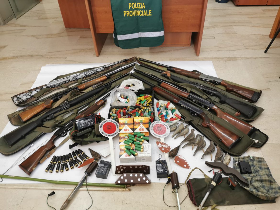 LIBERO CONSORZIO SIRACUSA – Attività della polizia provinciale , esercizio venatorio abusivo