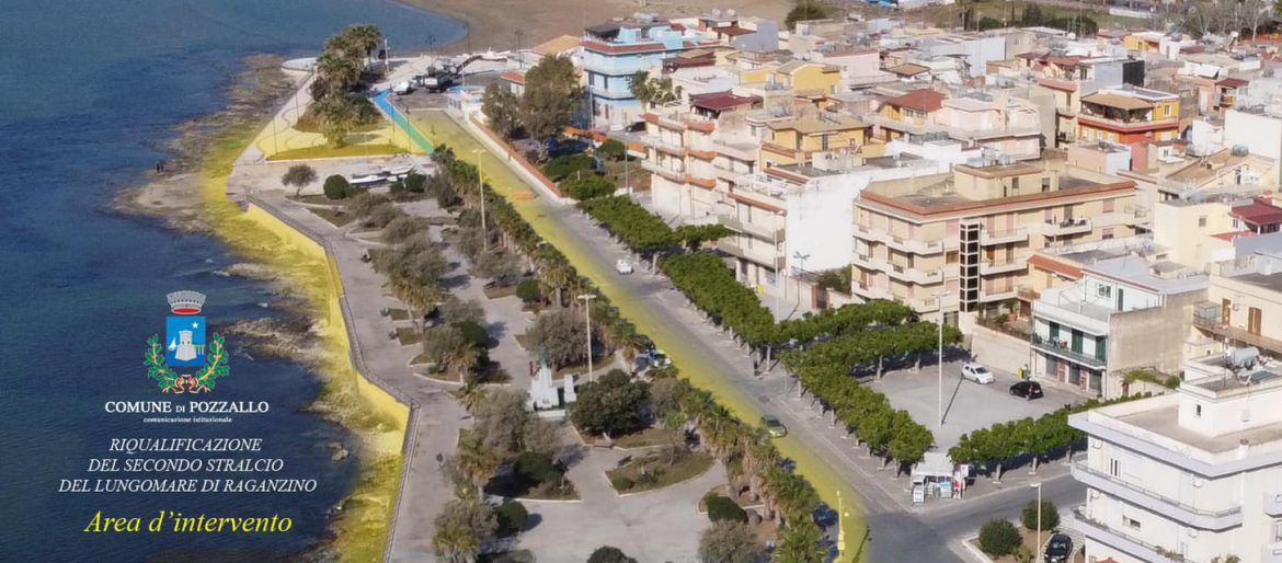 POZZALLO – CONSEGNATI I LAVORI DI RIQUALIFICAZIONE DEL SECONDO STRALCIO DEL LUNGOMARE DI RAGANZINO.