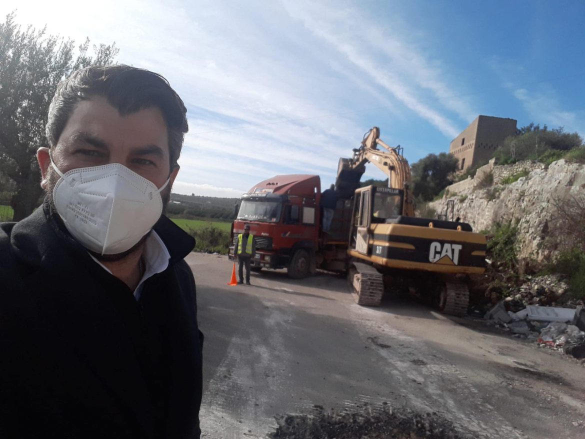 ROSOLINI, DA DOMANI TRANSITABILE LA STRADA DI TAGLIATI. OGGI LA SANIFICAZIONE DI TUTTI GLI UFFICI COMUNALI