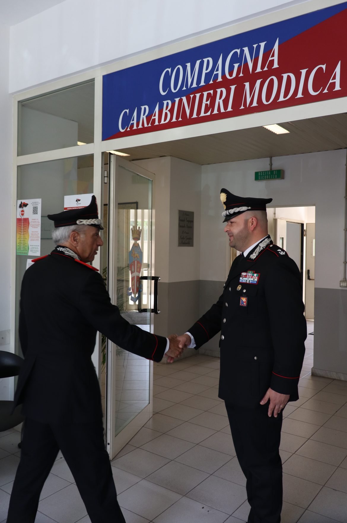VISITA DEL COMANDANTE DELLA LEGIONE CARABINIERI SICILIA AL COMANDO COMPAGNIA DI MODICA