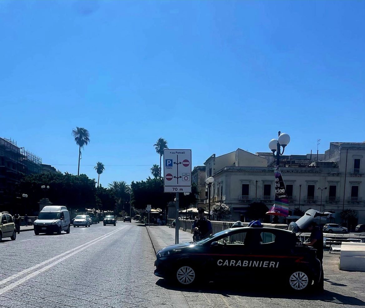 CARABINIERI SIRACUSA: CONTROLLI STRAORDINARI A ORTIGIA, DUE PERSONE DENUNCIATE IN STATO DI LIBERTA’