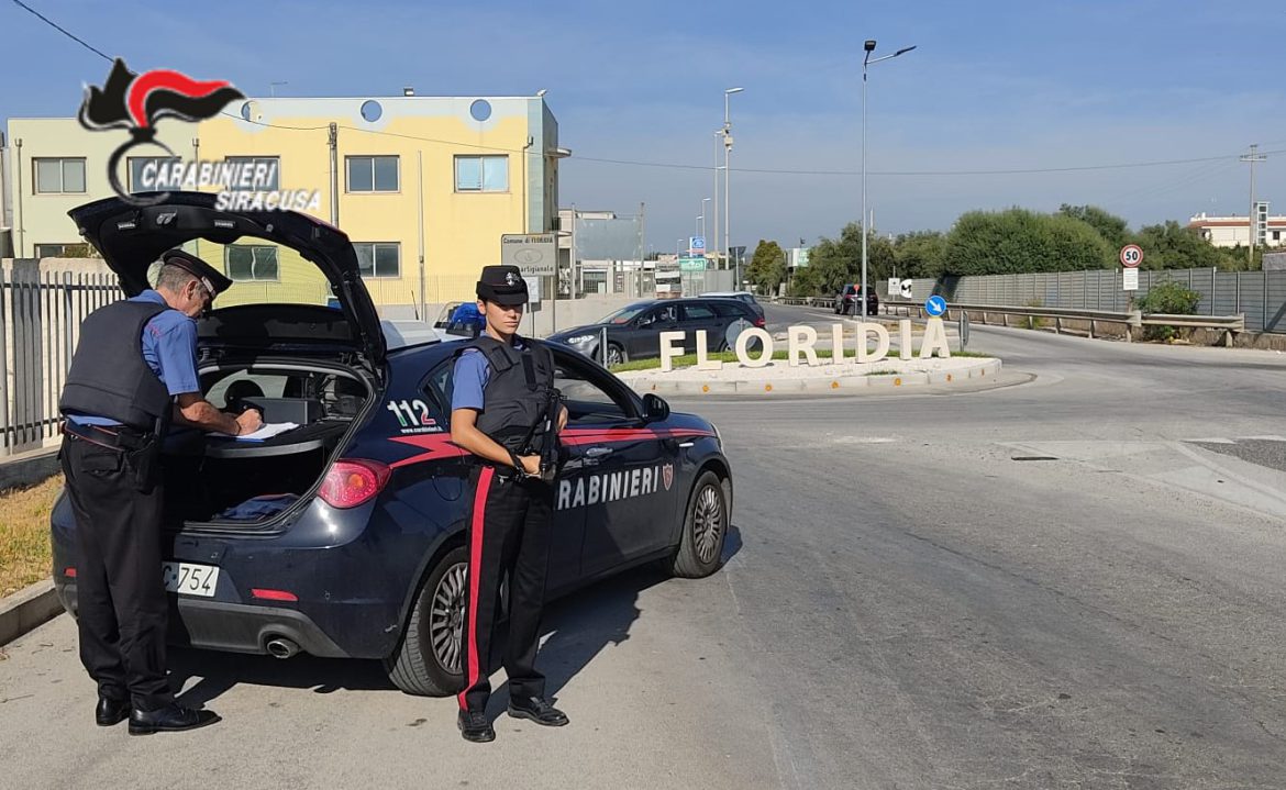 CARABINIERI FLORIDIA: DENUNCIATO UN PREGIUDICATO 56ENNE PER EVASIONE