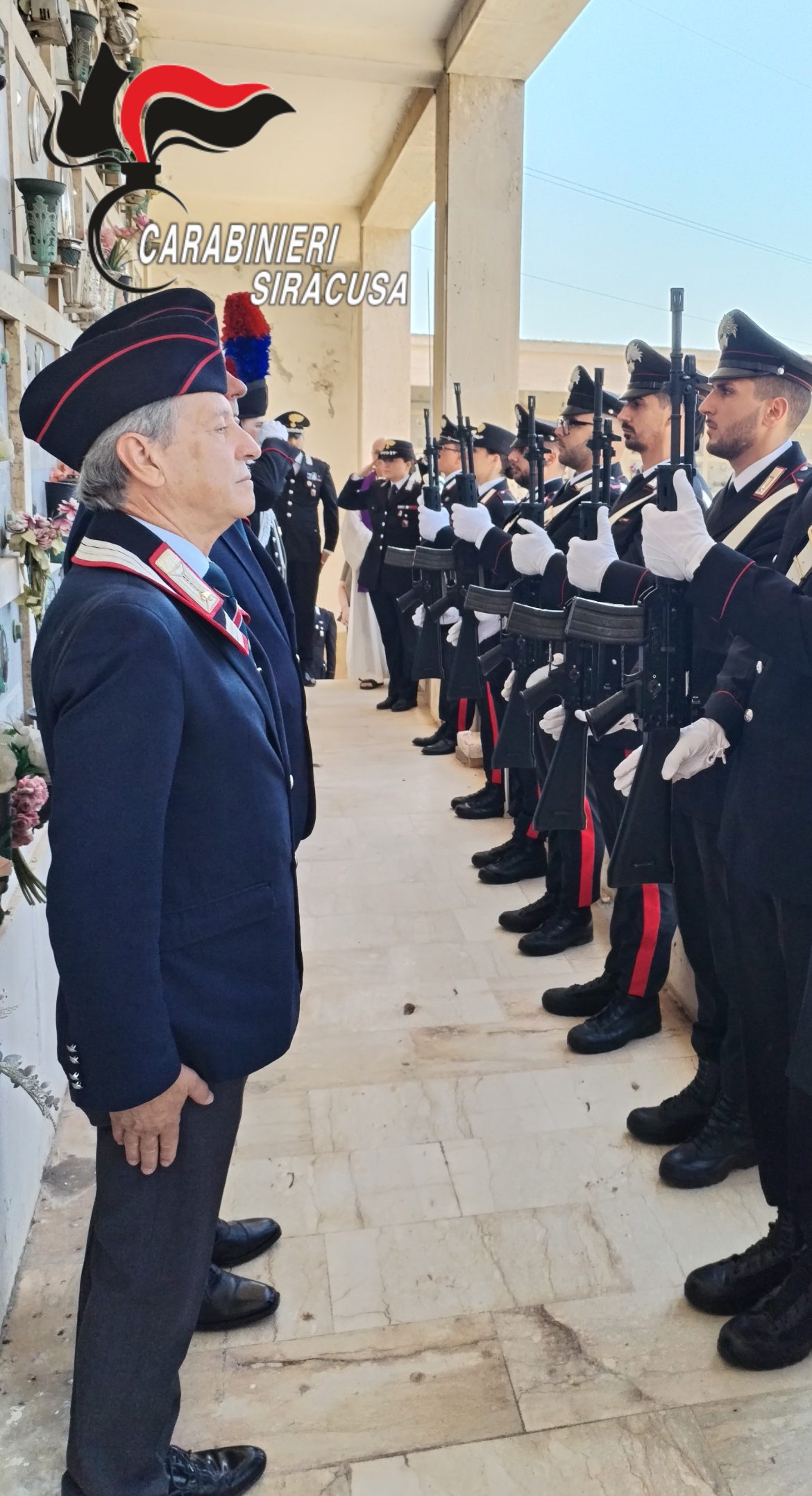 SIRACUSA: COMMEMORAZIONE DELL’ 80° ANNIVERSARIO DELLA SCOMPARSA DEL CARABINIERE SALVATORE SCALA, MEDAGLIA D’ORO AL MERITO CIVILE