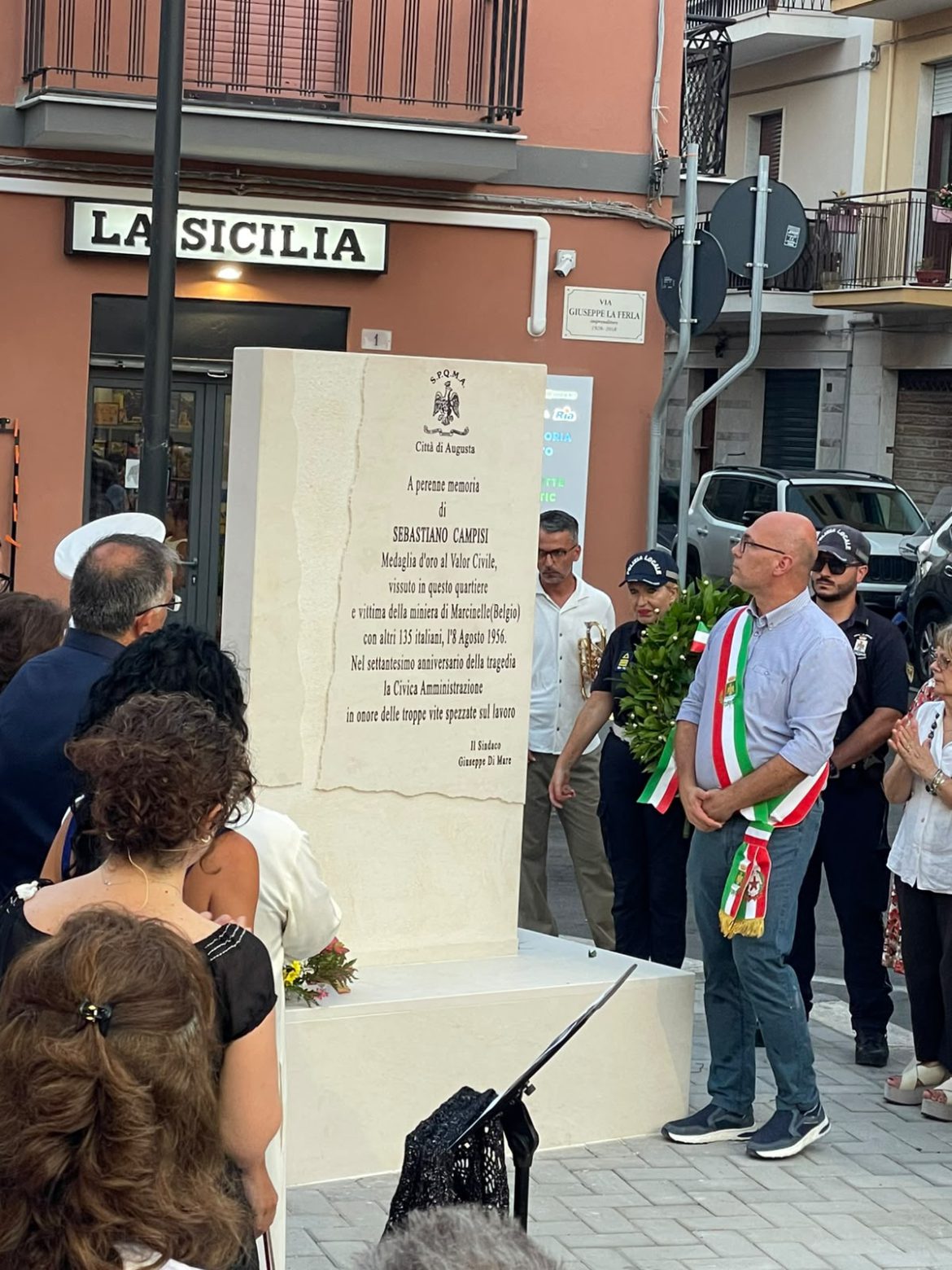 AUGUSTA – Intitolata a Sebastiano Campisi una piazza della borgata