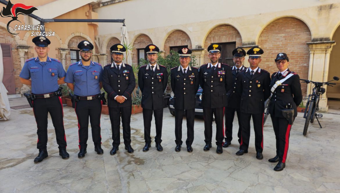 Siracusa, il Generale Del Monaco in visita al Comando Provinciale di Siracusa e ai Comandi Stazione Carabinieri di Ortigia, Carlentini, Ferla e Sortino.