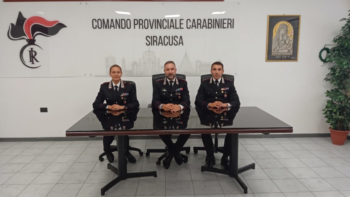 CARABINIERI SIRACUSA: AVVICENDAMENTI NEGLI INCARICHI DI COMANDO AL PROVINCIALE CARABINIERI DI SIRACUSA