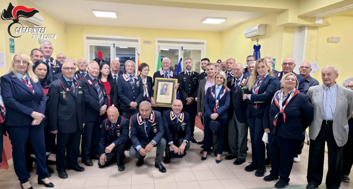 L’ASSOCIAZIONE NAZIONALE CARABINIERI DI SIRACUSA FESTEGGIA I 96 ANNI DEL VICE BRIGADIERE GIUSEPPE CALIGIO